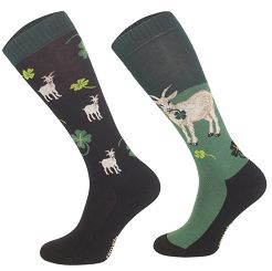 Podkolanówki jeździeckie Goat, zielone / SJBW 56