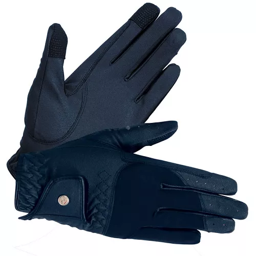 Rękawiczki jeździeckie HKM Samira Deep Blue / 15075
