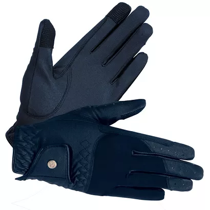 Rękawiczki jeździeckie HKM Samira Deep Blue / 15075