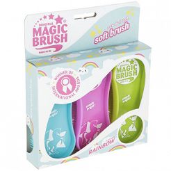 Komplet szczotek MAGIC BRUSH Rainbow, do pielęgnacji koni / 3224533