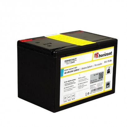 Bateria alkaliczna  HORIZONT ROLOS  Turbomax 9V/75Ah do ogrodzenia elektrycznego / 15509