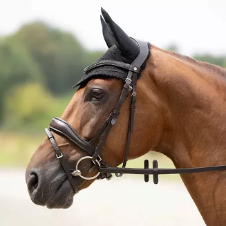 Ear bonnet HKM Daphne, Black/ 14617 - 2