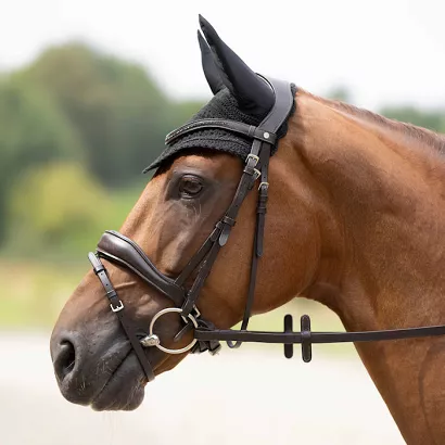 Ear bonnet HKM Daphne, Black/ 14617