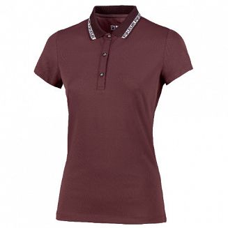 Koszulka polo PIKEUR DURINA damska - light aubergine