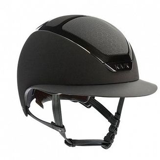 Kask jeździecki KASK STAR LADY czarny z czarną błyszcząca ramką / HHE00013.210