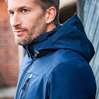 Kurtka jeździecka męska HKM Sport - softshell, Deep Blue / 5274 - 3