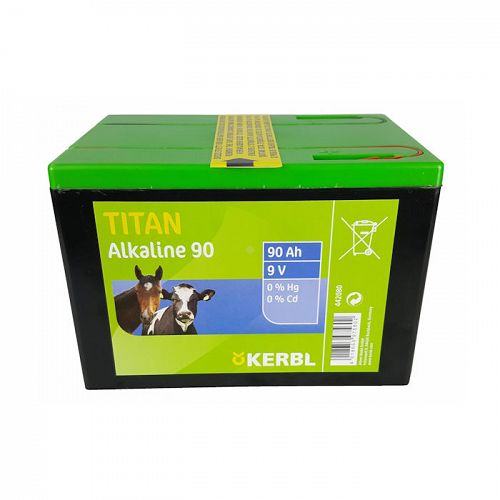 Alkaline battery KERBL 9V 90Ah, to the electrifier TITAN / 11-3019