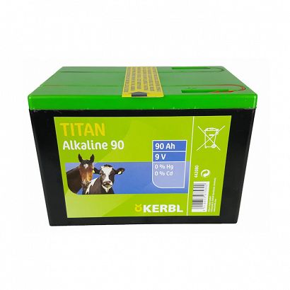 Bateria alkaliczna KERBL 9V 90Ah do elektyzatora TITAN / 11-3019