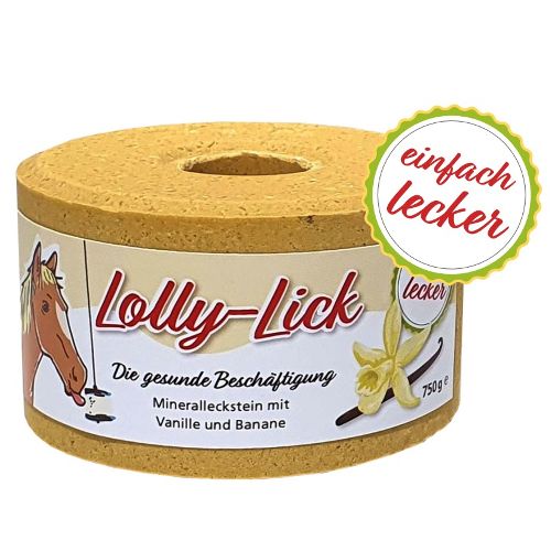 Naturalna lizawka LOLLY-LICK Banan z wanilią / 750g