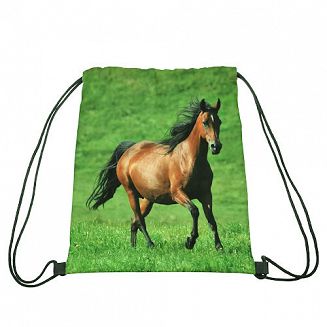 Worek - plecak w konie FULL PRINT - gniady galopujący koń 068