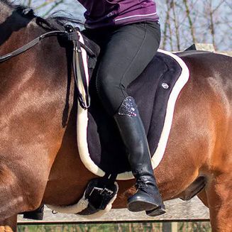 Riding padj QHP Bareback Black/ 3147 - 2