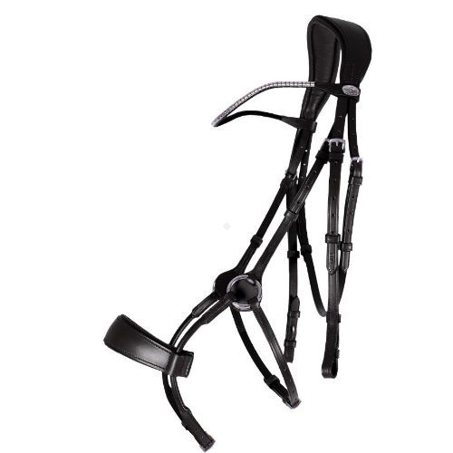 Ogłowie anatomiczne QHP Sedna, Black / 9064