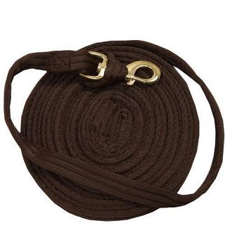 NORTON Lonża z wymiennym karabińczykiem  - brąz