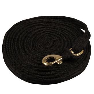 NORTON Lonża z wymiennym karabińczykiem - czarna