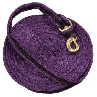 NORTON Lonża z wymiennym karabińczykiem / 520108152 fioletowa z czarnym paskiem