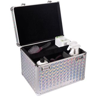 Skrzynka na sprzęt do czyszczenia konia HKM Gloss srebrna / 15119 - 2