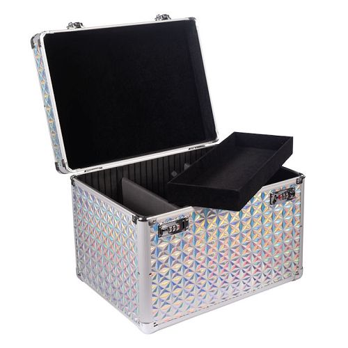 Horse Grooming Box HKM Gloss Silver / 15119