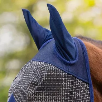 Fly Mask with UV Protection and Nose Cover COVALLIERO navy - 2