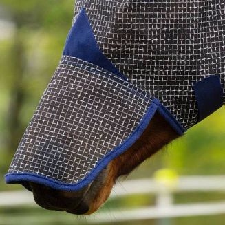 Siatka - maska z osłoną na nos COVALLIERO chroniąca przed owadami, z filtrem UV granatowa - 3