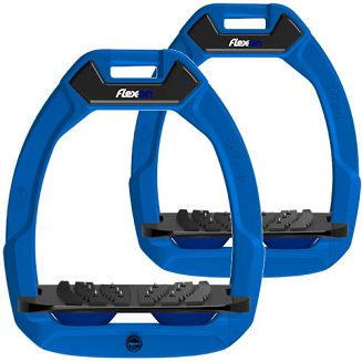 FLEX-ON Strzemiona SAFE-ON - inclined ULTRA grip - niebieska ramka - czarna wkładka - granatowy elastomer