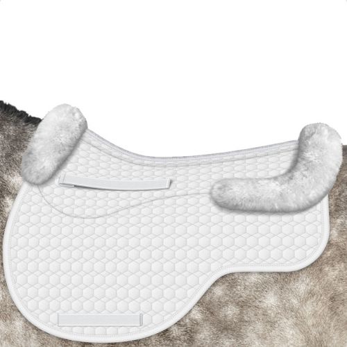 Czaprak wszechstronny MATTES EUROFIT z futrem medycznym biały