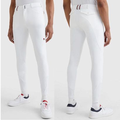 Bryczesy męskie TOMMY HILFIGER Tech Knee Grip z krótkim silikonowym lejem / TH10020