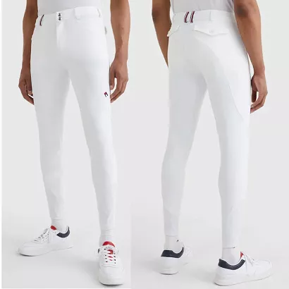 Bryczesy męskie TOMMY HILFIGER Tech Knee Grip z krótkim silikonowym lejem / TH10020