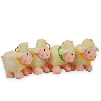 Breloczek - przywieszka do kluczy, torby czy torebki z małym barankiem, znakomity pomysł na drobny upominek.
