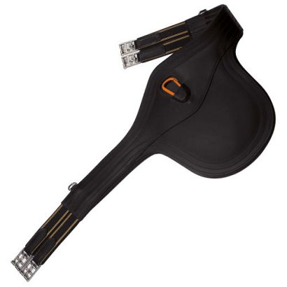 0 Popręg skokowy SCHOCKEMÖHLE skórzany z fartuchem i karabinkiem / 1152-00002