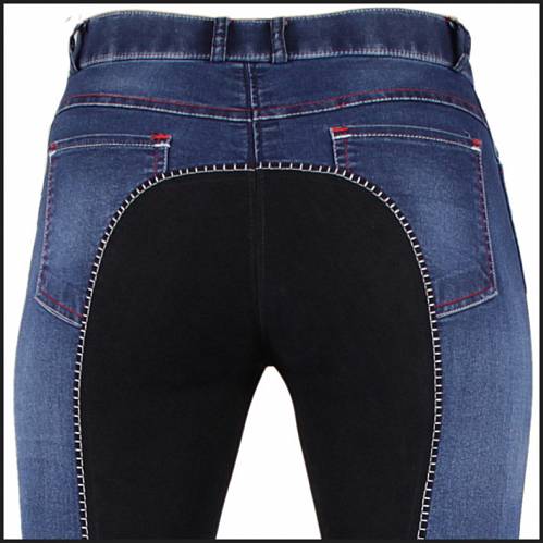 Bryczesy damskie HKM Summer jeans z pełnym lejem / 3078