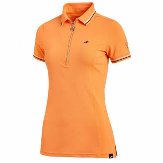 Koszulka polo, damska SCHOCKEMÖHLE Florina Style, Wiosna - Lato 2022 - kolor pomarańczowy - mandarin