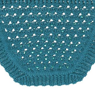 Kolor Colonial Blue - ciemny turkus, ozdobione drobnymi, delikatnymi kryształkami.