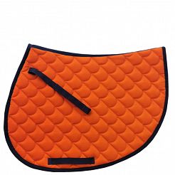 Cotton saddle pad - shaped MUSTANG Fale - orange