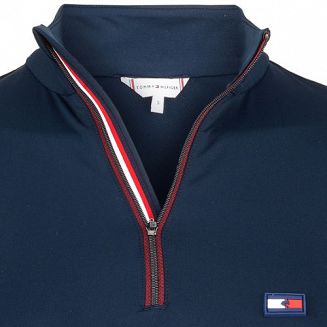 stójka zapinana na zamek, podszewka ozdobiona tasiemką w kolorach logo TOMMY HILFIGER