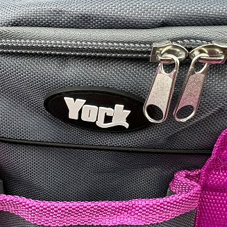 Grooming Accessories Bag – Y Small, Grey with Pink Tape - 3