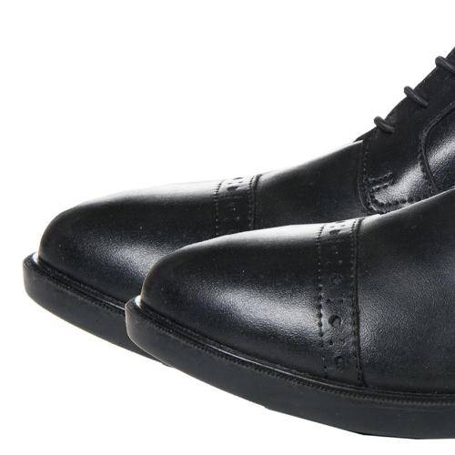 Sztyblety skóropodobne HKM SHEFFIELD STYLE krótkie buty do jazdy konnej - czarne