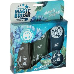 Brush Set  MAGIC BRUSH CornFlowers , do pielęgnacji koni /  3230523