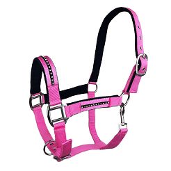 Kantar taśmowy Y Quartz podszywany - różowy / 1817