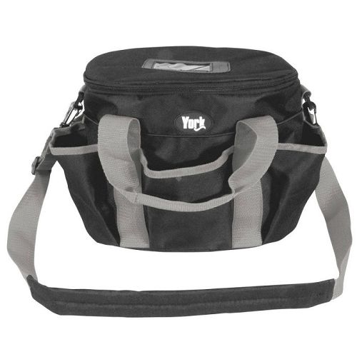 Grooming Accessories Bag – Y Small, Black with Grey Tape/  2801