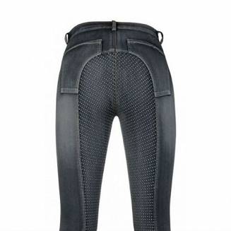 HKM Bryczesy SEDONA damskie z pełnym silikonowym lejem - jeans
