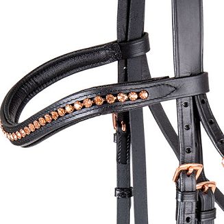 Ogłowie skórzane STAR Rosemary, nachrapnik kombinowany / 8142601 - 4