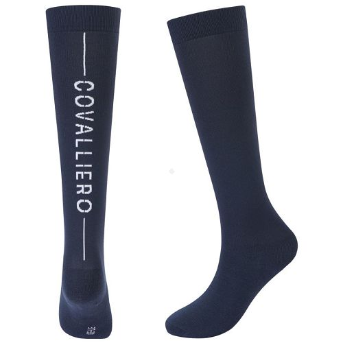 Riding Knee Socks COVALLIERO Dark Navy / 32319
