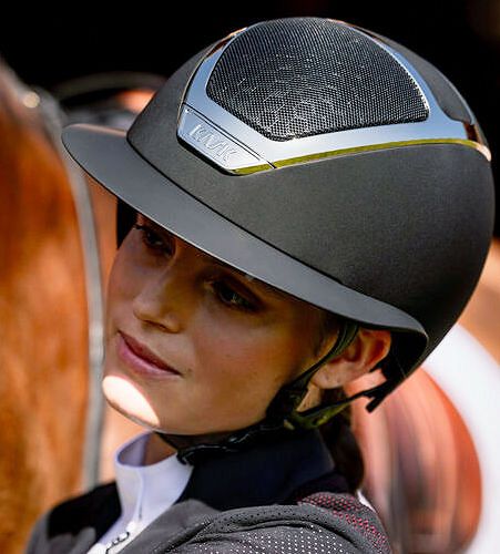 Kask jeździecki KASK Star Lady Chrome, Black Silver / HHE0A041