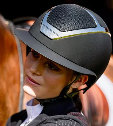 Riding Helmet KASK Star Lady Chrome , Black Silver / HHE0A041