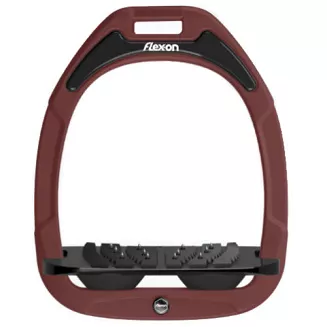 FLEX-ON Green Composite stirrups - inclinet ULTRA grip - burgundy - 2