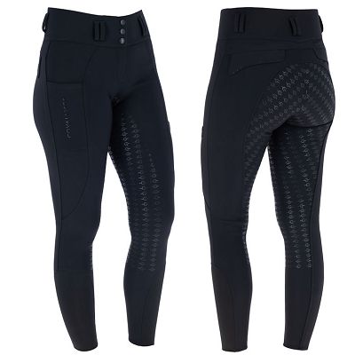 Bryczesy jeździeckie z wysokim stanem COVALLIERO – HighWaist Black / 323292