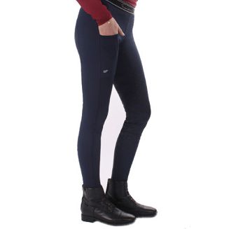 Bryczesy - leginsy QHP EDEN damskie, z pełnym silikonowym lejem - navy