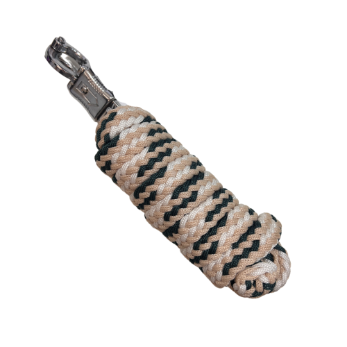 Lead Rope for Horses with a Safe Snap Hook, beige