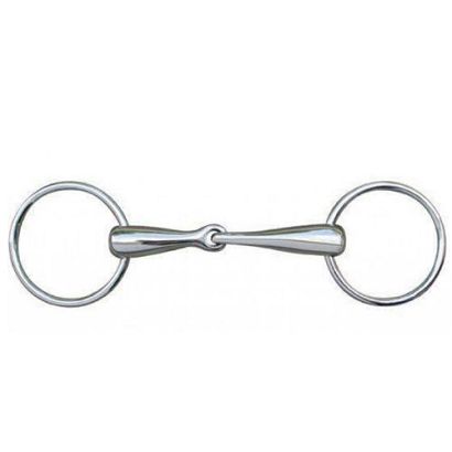 Snaffle bit - stainless steel HKM / 9866