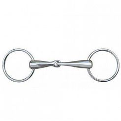 Snaffle bit - stainless steel HKM / 9866